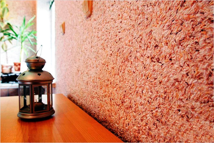 Декоративное покрытие для стен флок