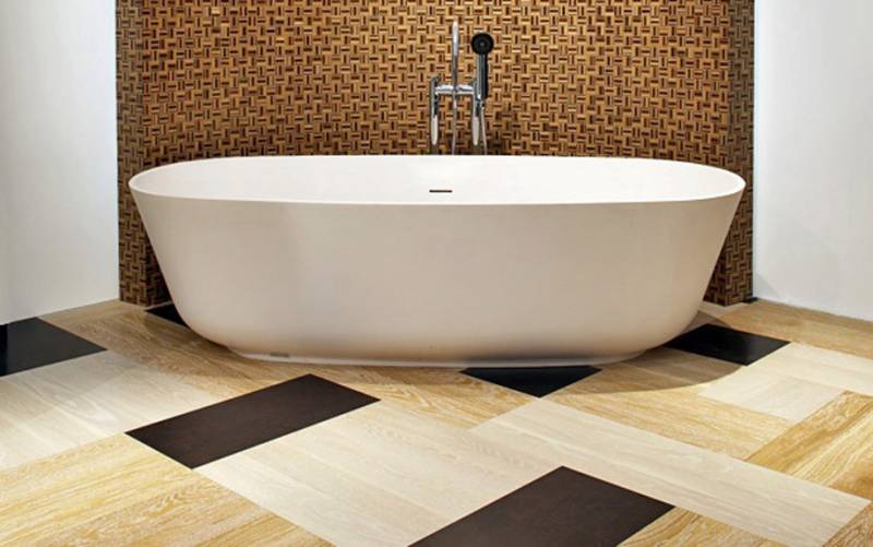 Дизайн напольной плитки в ванной