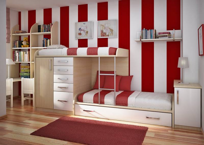 Дизайн детской комнаты для двух детей