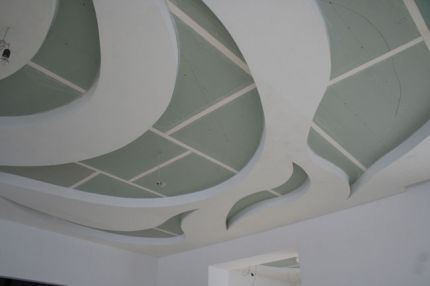 Покраска потолка из гипсокартона