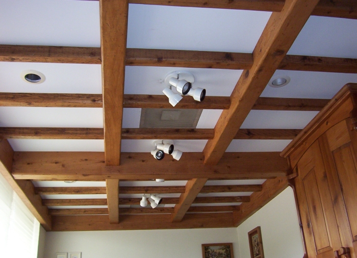 деревянные потолки фото