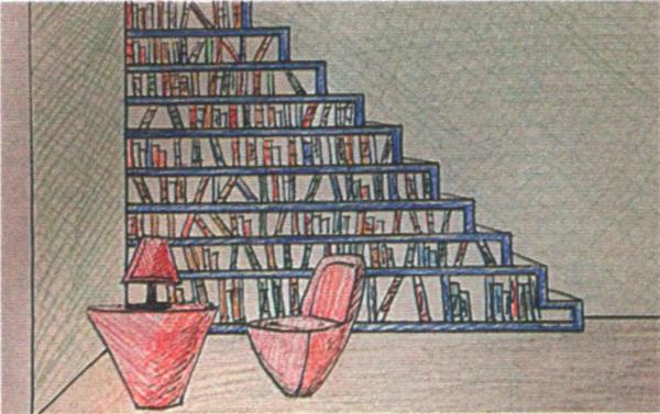 Библиотека под лестницей