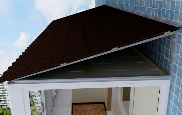 Строим крышу для балкона последнего этажа: конструктивные особенности .