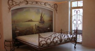 Художественная роспись в интерьере спальни