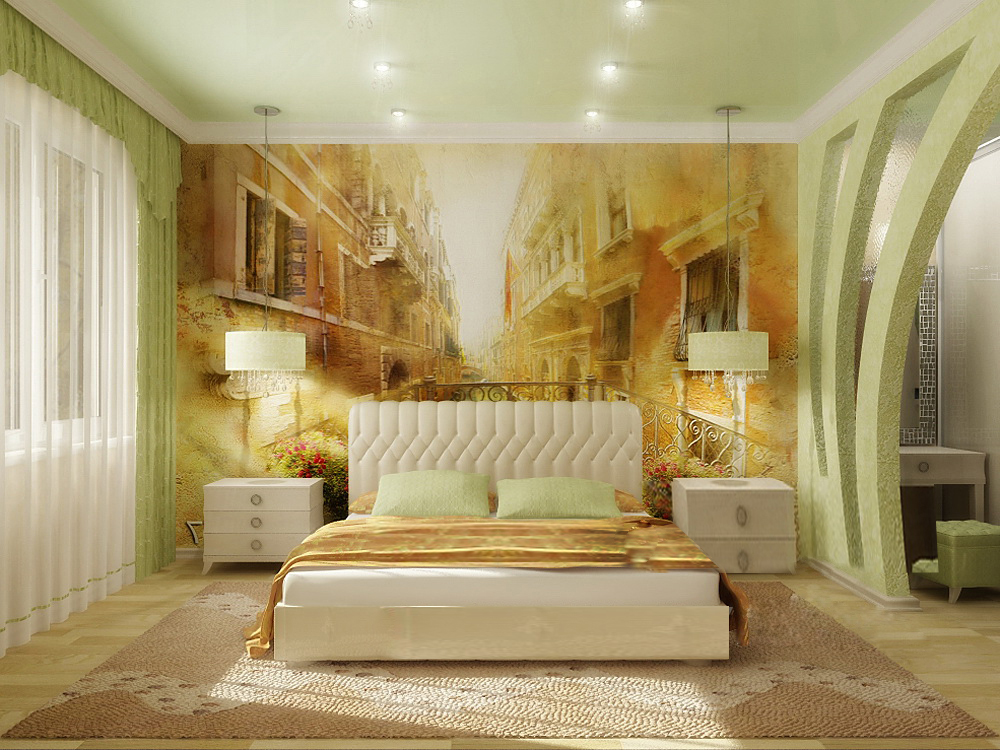 Живопись в дизайне интерьера спальни